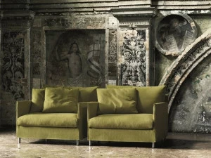 Living Divani Кресло из ткани с подлокотниками Chemise