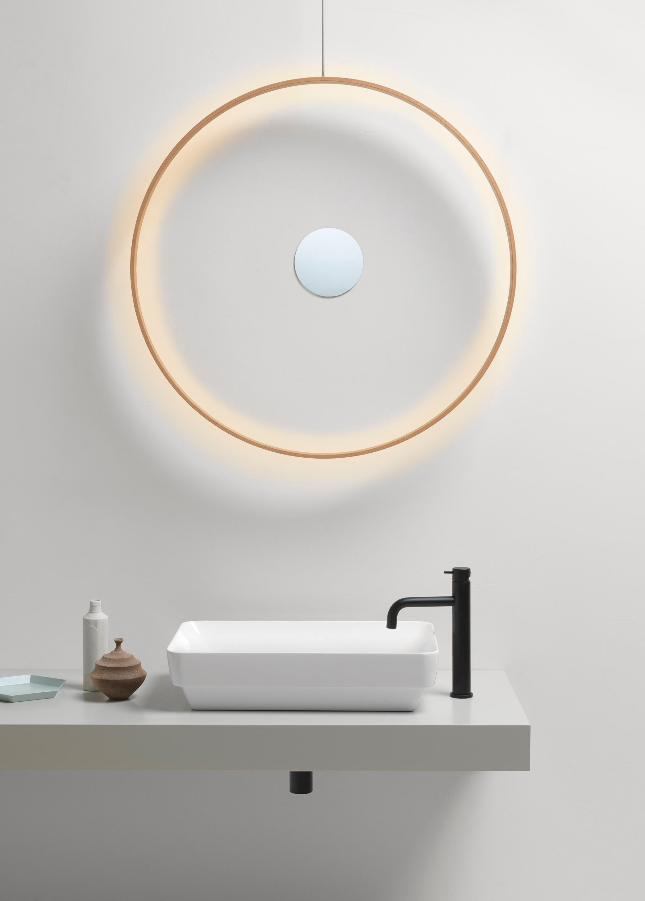 Керамическая прямоугольная раковина с полукругом GSI ceramica Color Elements ARCH-00025152 - Вид №5