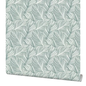 Обои флизелиновые Palitra Home Tilia зеленые 1.06 м HC31187-71