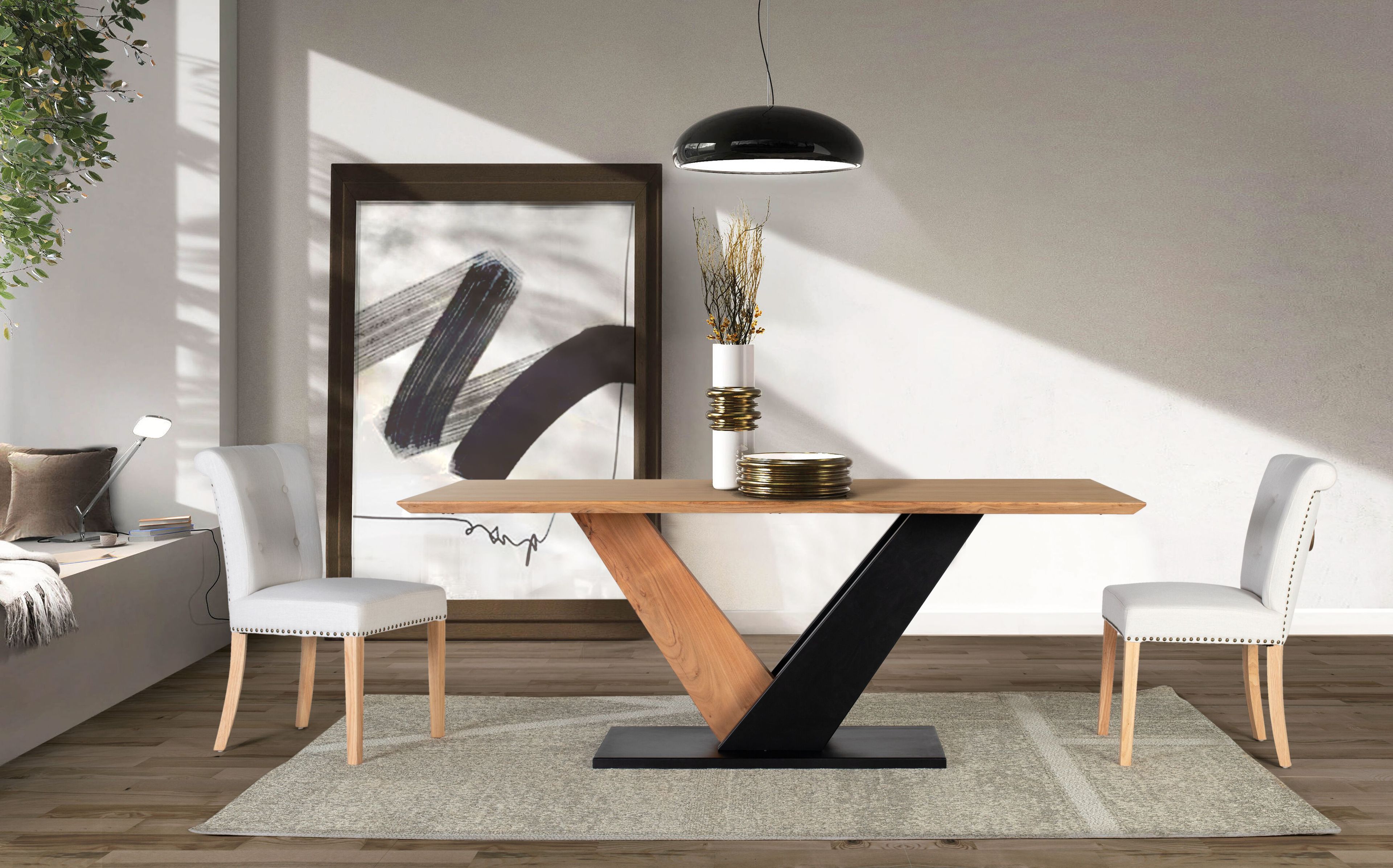 Прямоугольный стол из акации Giner y Colomer 1628 ARCH-00061673 - Вид №5