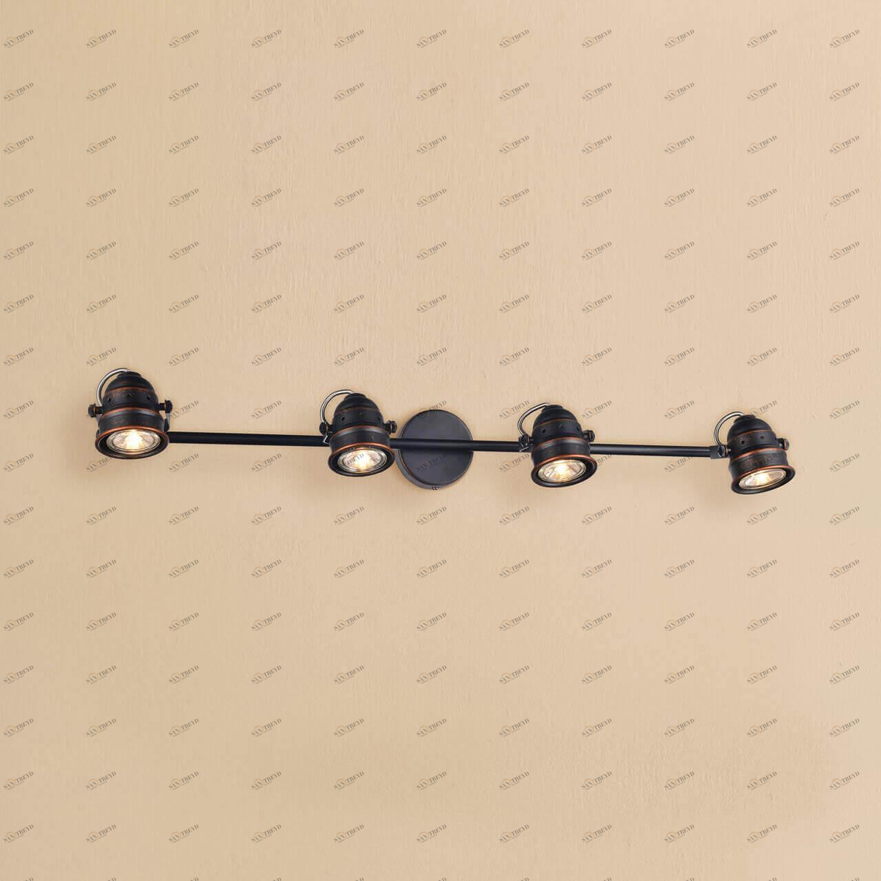 Спот настенный галогеновый на 4 лампы коричневый "Веймар" CL537541 CITILUX ВЕЙМАР 00-3923876 Коричневый 