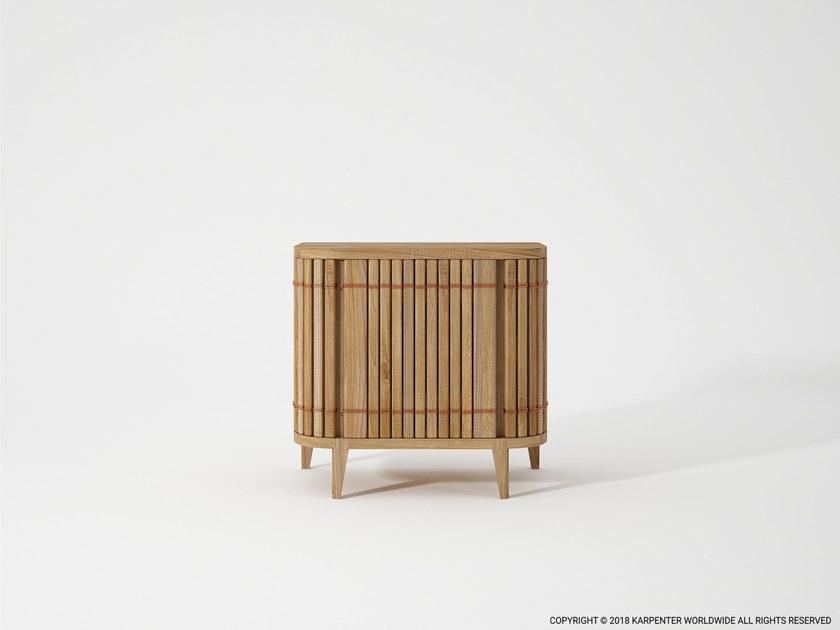 KARPENTER Прикроватная тумбочка из тика Koppar Kp04 - t - Вид №1