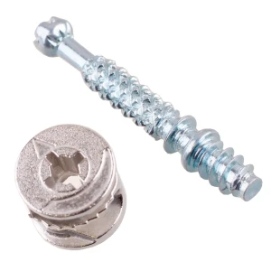 Набор эксцентриковых стяжек 18×34 мм сталь серебристый 4 шт. 89442771