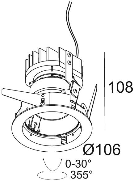 Delta Light Регулируемый встраиваемый светодиодный светильник Imax sun-id-1400431 - Вид №9