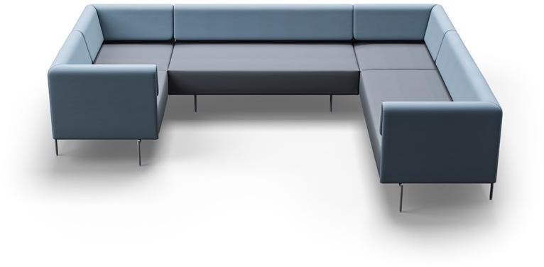 Kastel Кожаный диван с журнальной полкой по контракту Klint sun-id-1465648 - Вид №6