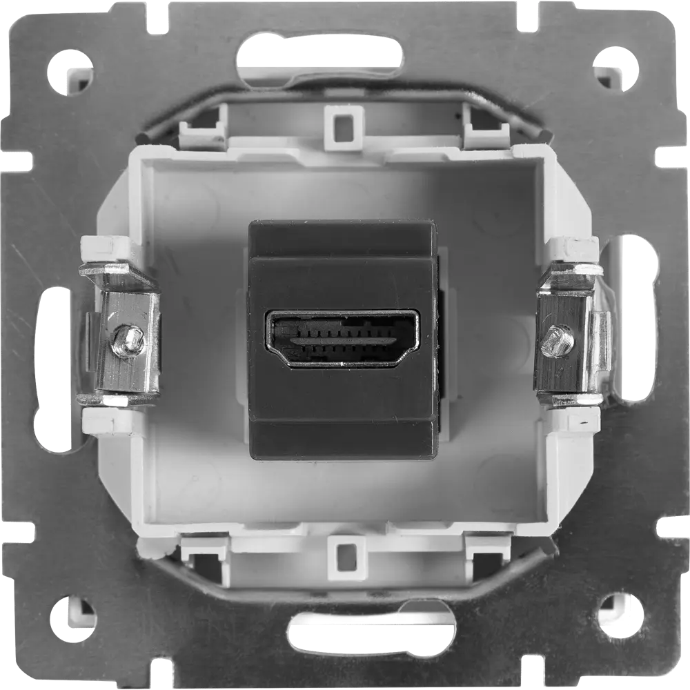 Розетка HDMI встраиваемая Werkel, цвет серебряный 81964432 STLM-2116635 Встраиваемые механизмы - Вид №4