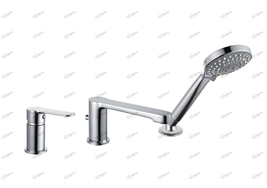 Смеситель на борт ванны Aquanet Passion AF300-63С (с установкой) sun-id-275286