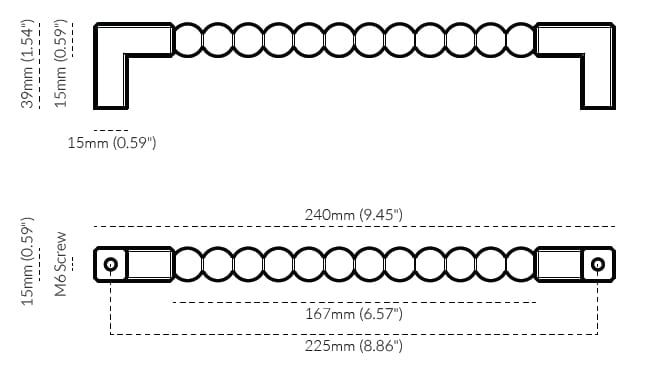 Латунная мебельная ручка Lo & Co Interiors Orbe ARCH-00046829 - Вид №17