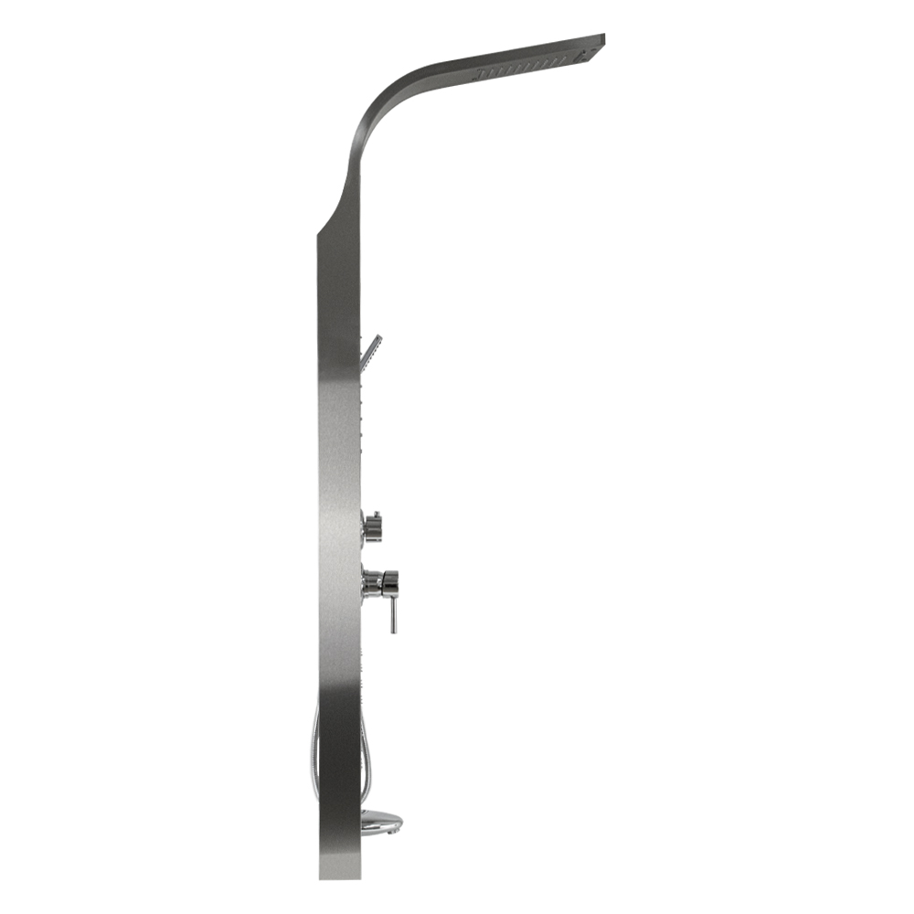 GFmark - Душевая панель - "тропический душ" с двумя лейками, корпус МАТОВАЯ нержавеющая сталь, марки 304, код: 5501  - Вид №6