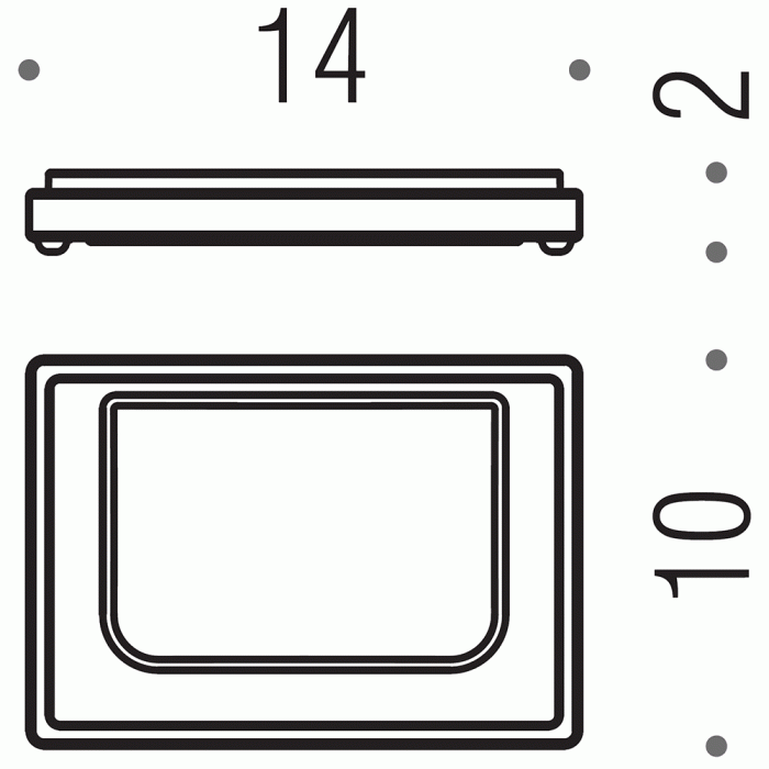 B1640 Мыльница настольная COLOMBO LOOK Colombo Design - Вид №1