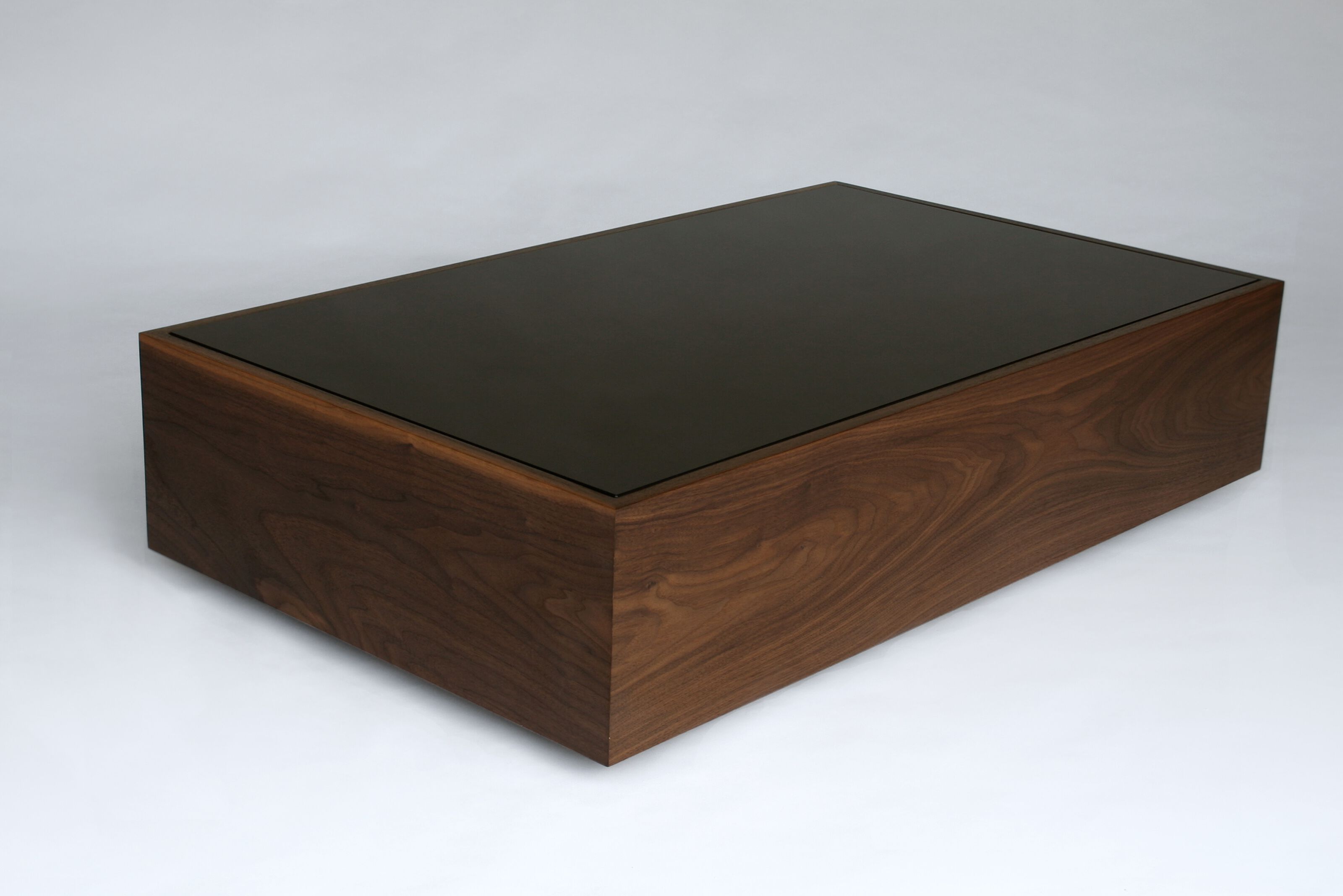 Низкий прямоугольный журнальный столик из дерева и стекла Phase Design Narcissist and Nemesis ARCH-00046565