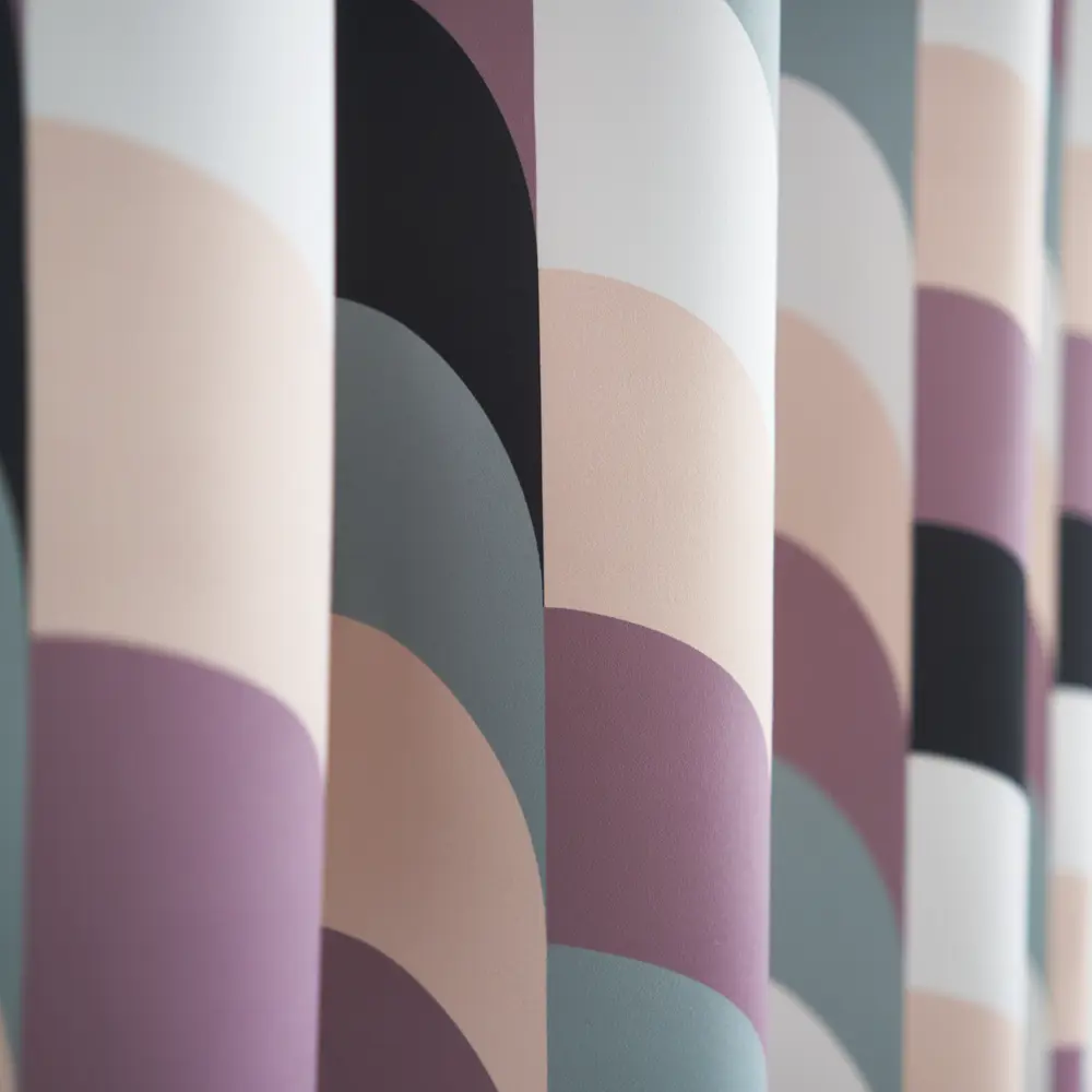 Штора на ленте Полоса 150x260 см цвет коричневый 2 шт WITERRA STLM-2109986 - Вид №5