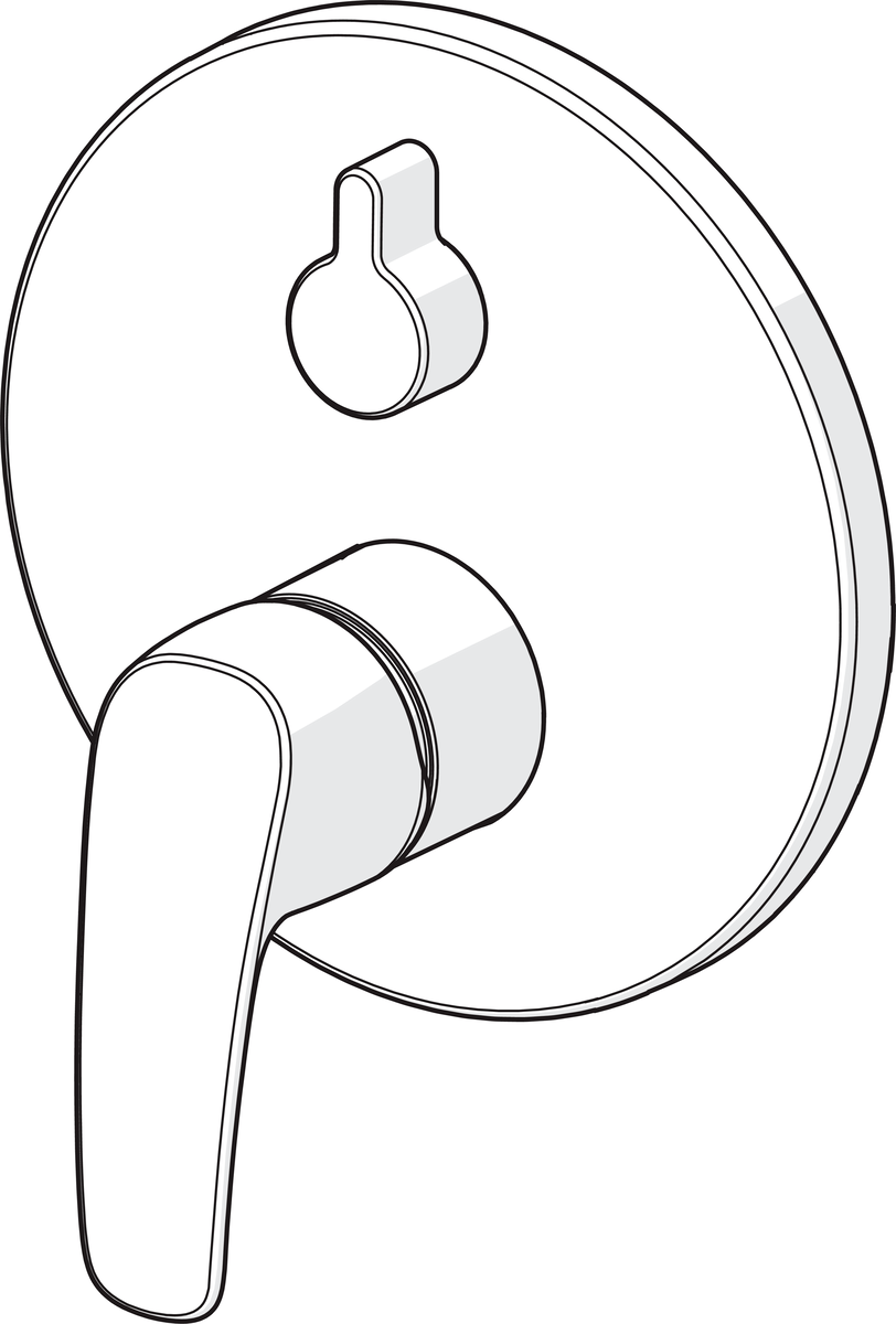 Oras 1044C Панель смесителя для ванны и душа 1044C Safira Хром  - Вид №2