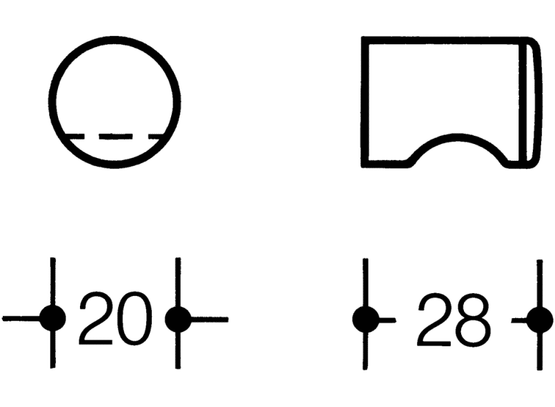 557.20B мебельная ручка HEWI USA Produkte  - Вид №16