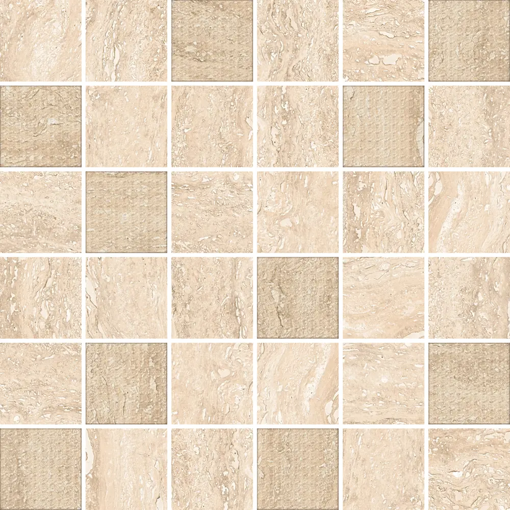 82604080 Мозаика керамическая Azori Ascoli Mosaic 30x30 см цвет бежевый STLM-0031302