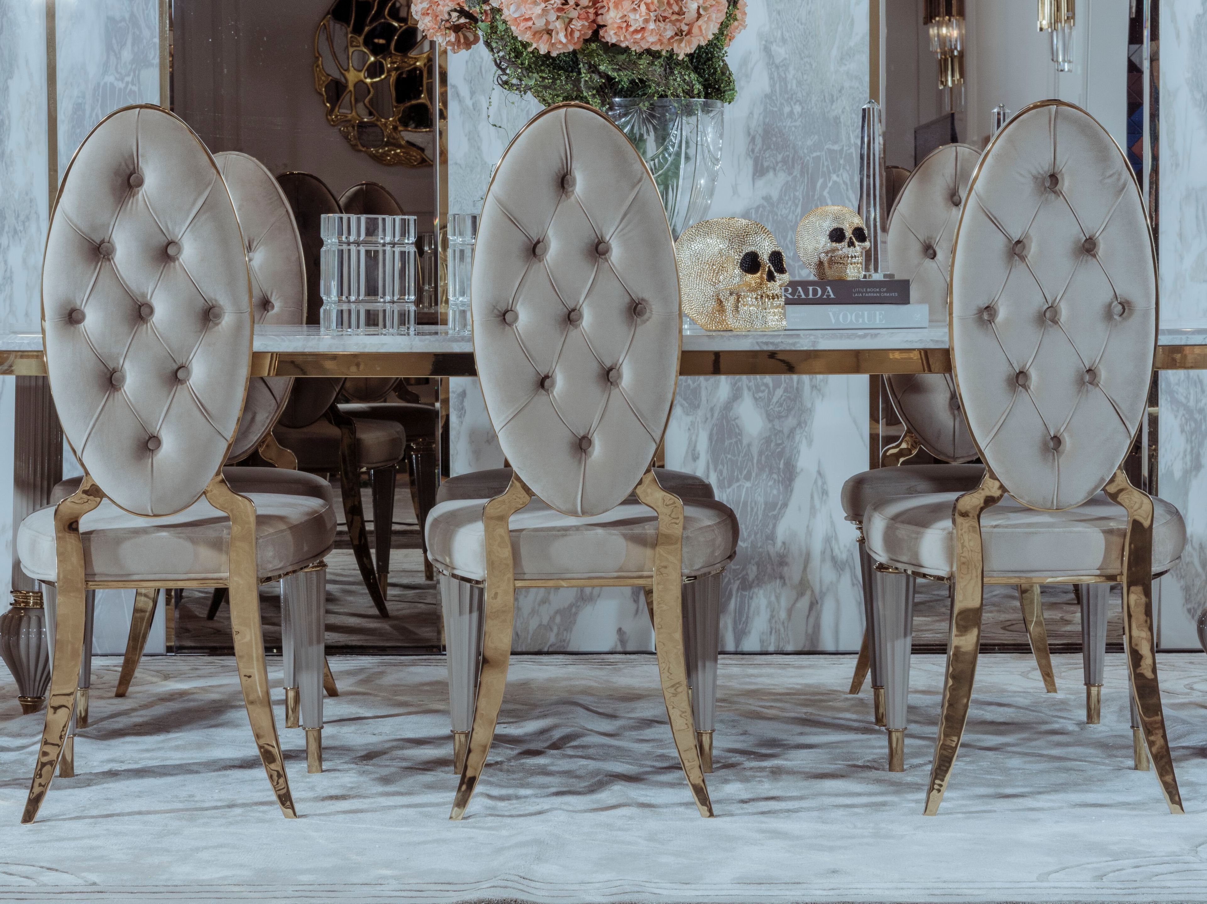 Мягкий стул из ткани с высокой спинкой Zebrano Elsiyum ARCH-00041033 - Вид №1