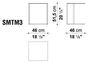 Maxalto Модульный квадратный журнальный столик из зеркального стекла Elios sun-id-1370640 - Вид №3