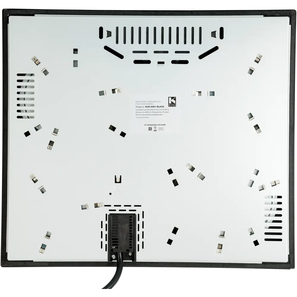 Электрическая варочная панель Kitll KHH 6001 BLACK 60 см 4 конфорки цвет чёрный STLM-2029455 - Вид №5