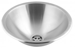 SN0031CS Встраиваемая раковина из нержавеющей стали Ø355 мм без перелива mediclinics