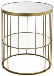 Il Bronzetto Круглый журнальный столик из латуни Cage Cag10