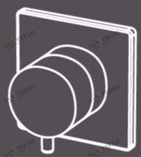 Radomonte 3-ходовой переключатель из нержавеющей стали Okami Dev11-o