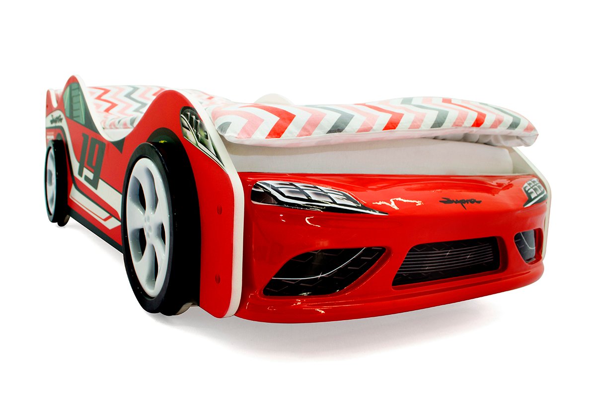 Детская кровать-машина красная "Супра" БЕЛЬМАРКО  00-3873169 Красный Santreyd  - Вид №7