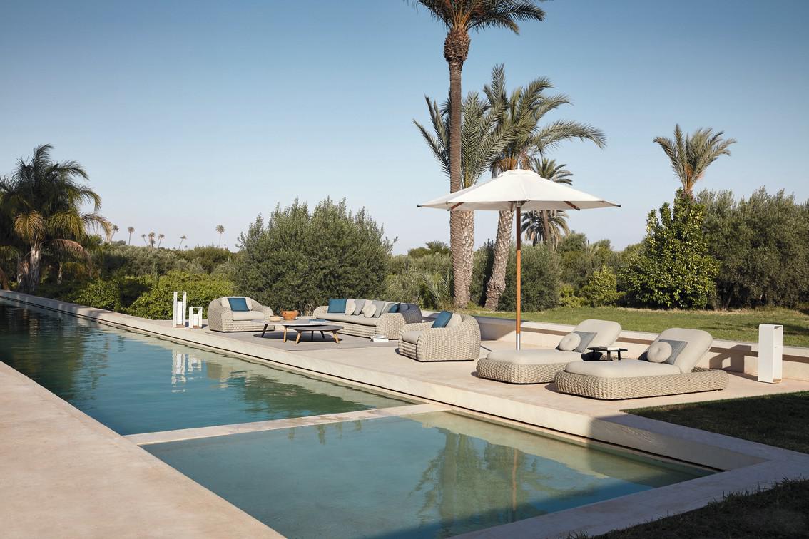 MNST996 Журнальные столики teak nero ⌀60см Manutti Torsa - Вид №5