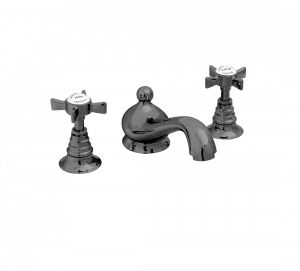 Gentry Home Смеситель для раковины Style на три отверстия с всплывающей пастой Ascot Темный никель GH102105