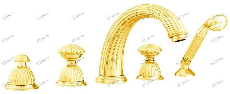 Bronces Mestre Комплект для ванны из латуни, 5 отверстий Artica sun-id-1454045