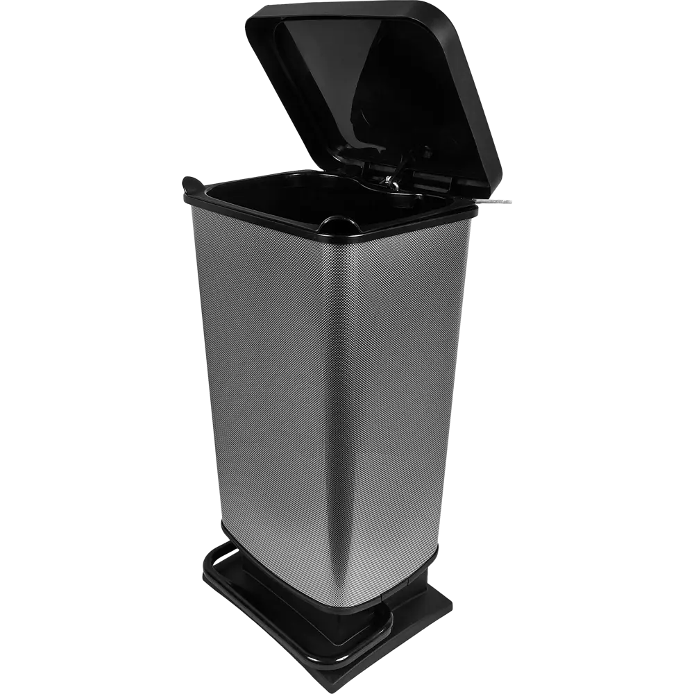 Бак для мусора Delinia с педалью 40 л полипропилен цвет серый STLM-2186545 - Вид №2