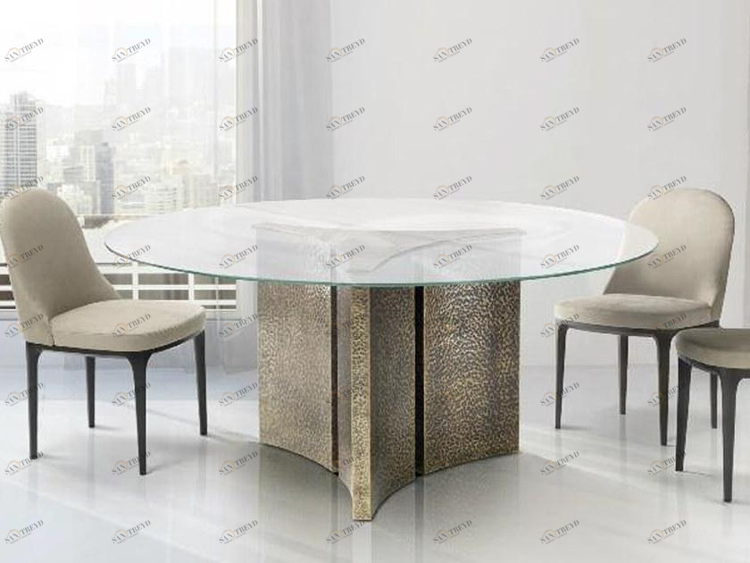 Marac Круглый обеденный стол из хрусталя Etoile sun-id-1494895