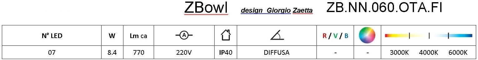 Brillamenti Светодиодная настольная лампа Zbowl Zb.07.060.ota.fi - Вид №3