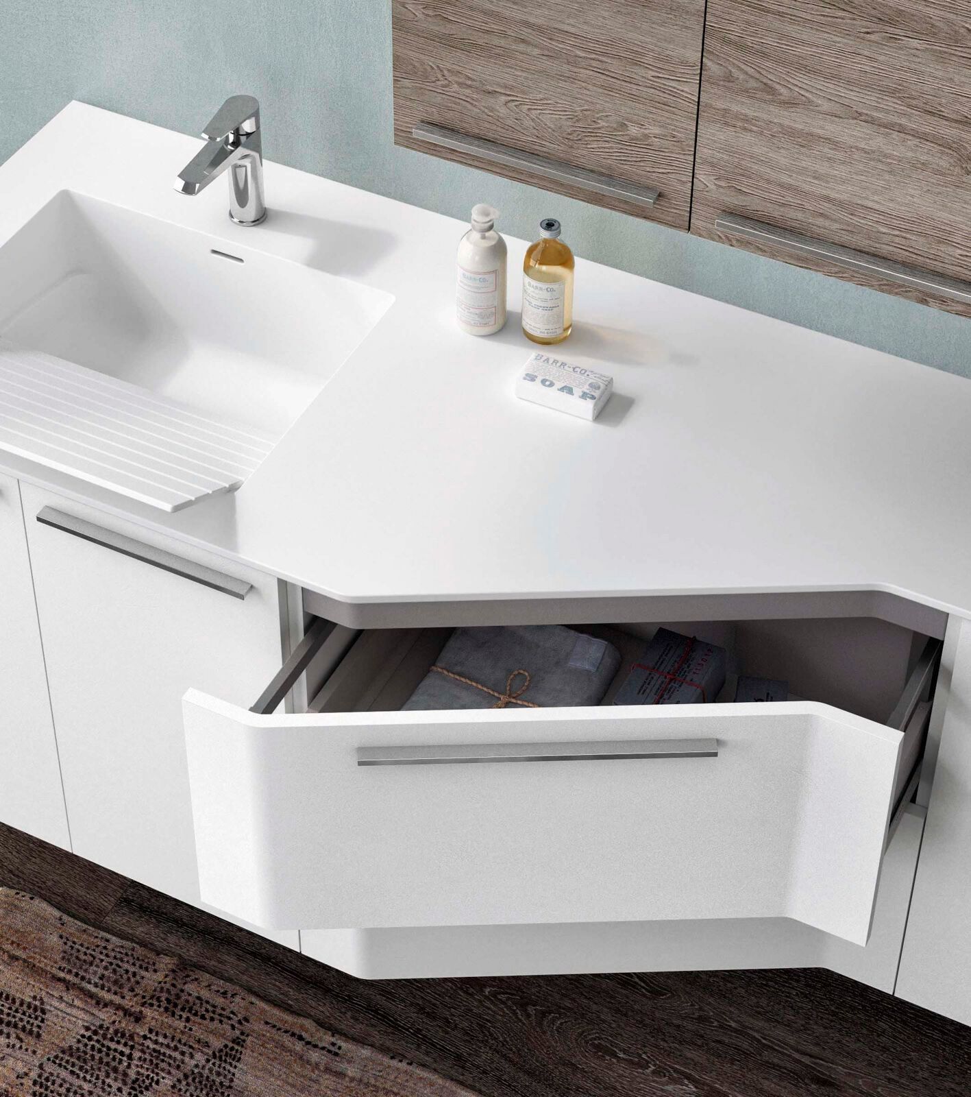 Шкаф для стиральной машины с ящиками Gruppo Geromin магазин ARCH-00061775 - Вид №2