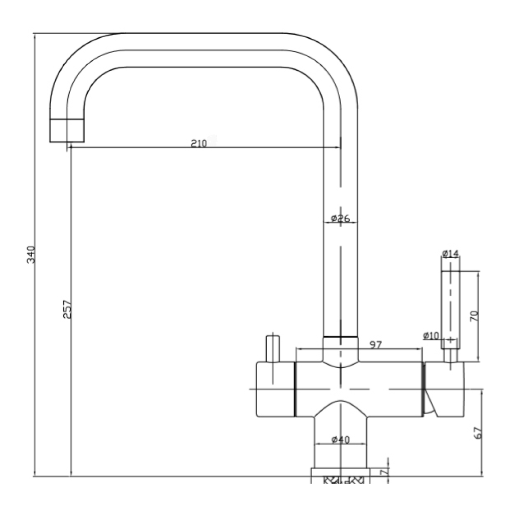 Кухонные смесители Visconti SSL-7326-MS SEAMAN - Вид №3