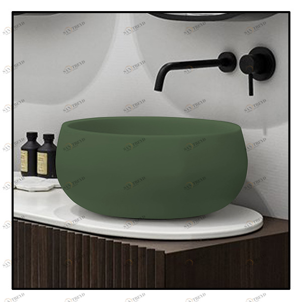 BATOAG Накладная раковина на столешницу  круглая Ceramica Cielo 