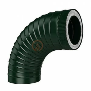 Сэндвич-отвод LAVA 180/250 мм. 90" зеленый (6005)