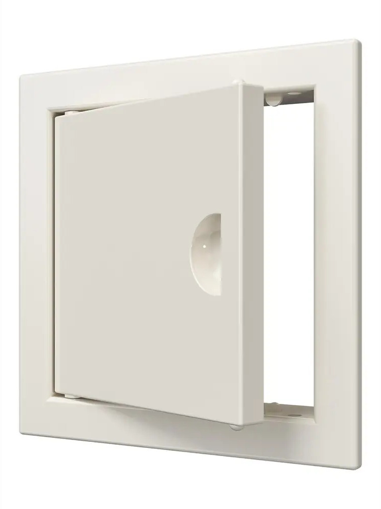91590873 Люк ревизионный Evecs ЛР Ivory Л1010Р Ivory abs-пластик цвет слоновая кость 12.2x12.2 см STLM-0945154