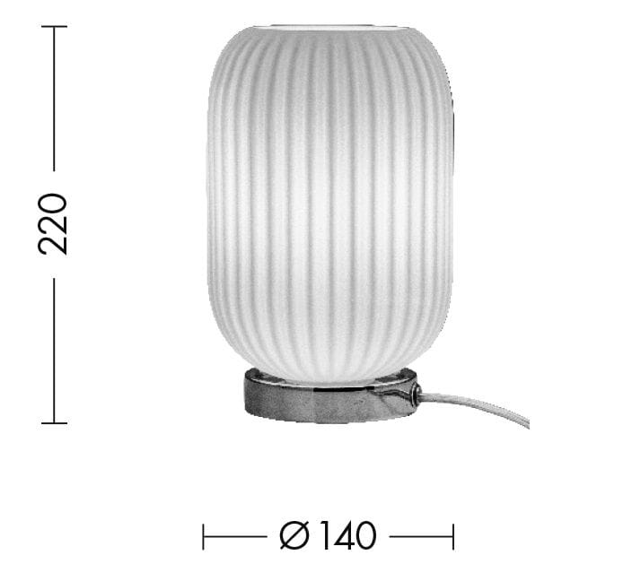 Настольная лампа из дутого стекла Rossini Illuminazione Rigadin ARCH-00027549 - Вид №2