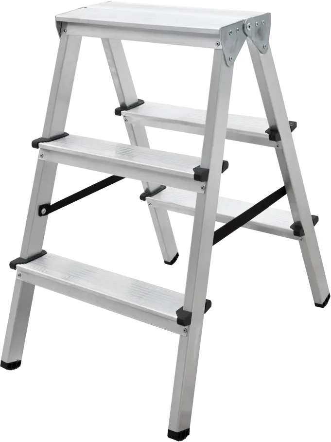 Стремянка Новая Высота Kroft 1120 - алюминиевая двухсторонняя конструкция 82695038