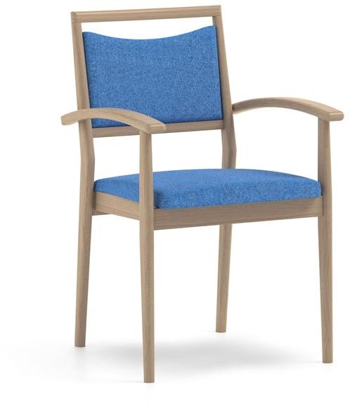 PIAVAL Штабелируемый тканевый стул с подлокотниками Spring | health & care 51-16/7 - Вид №1