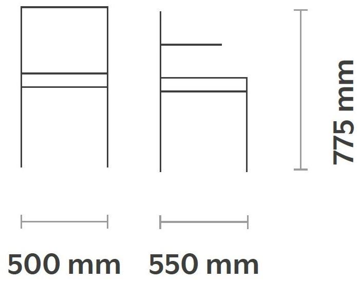 CaStil Металлический стул с подлокотниками Ada Ada - Вид №4