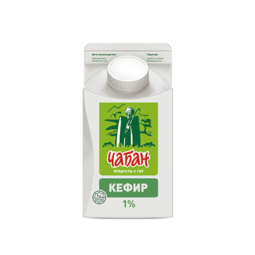 Кефир 1% Чабан 450 г БЗМЖ Santreyd 20748