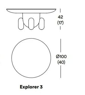 Круглый журнальный столик из стекловолокна BD Barcelona Explorer ARCH-00079769 - Вид №9