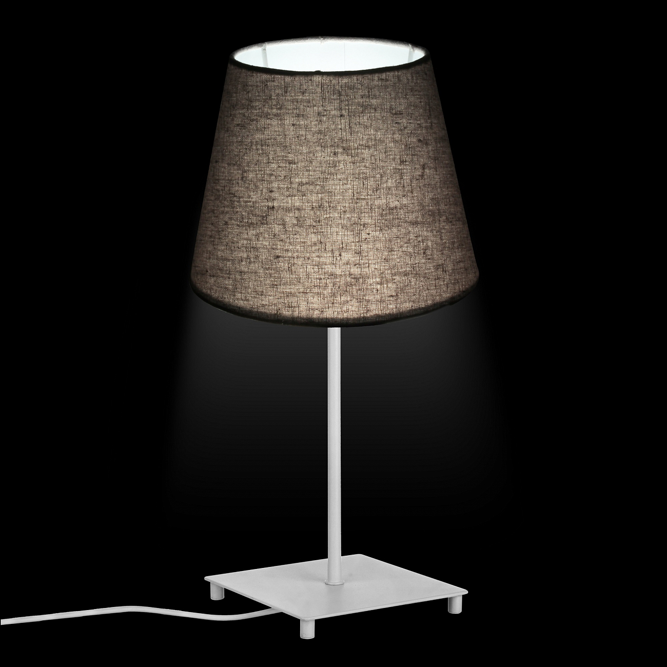 Настольная лампа с сиреневым абажуром белая TLL.201.01.01.WH+CL1.T004 33 ИДЕИ ИНТЕРЬЕРНЫЕ, КЛАССИЧЕСКИЕ 00-3973758 Белый;фиолетовый Santreyd  - Вид №1