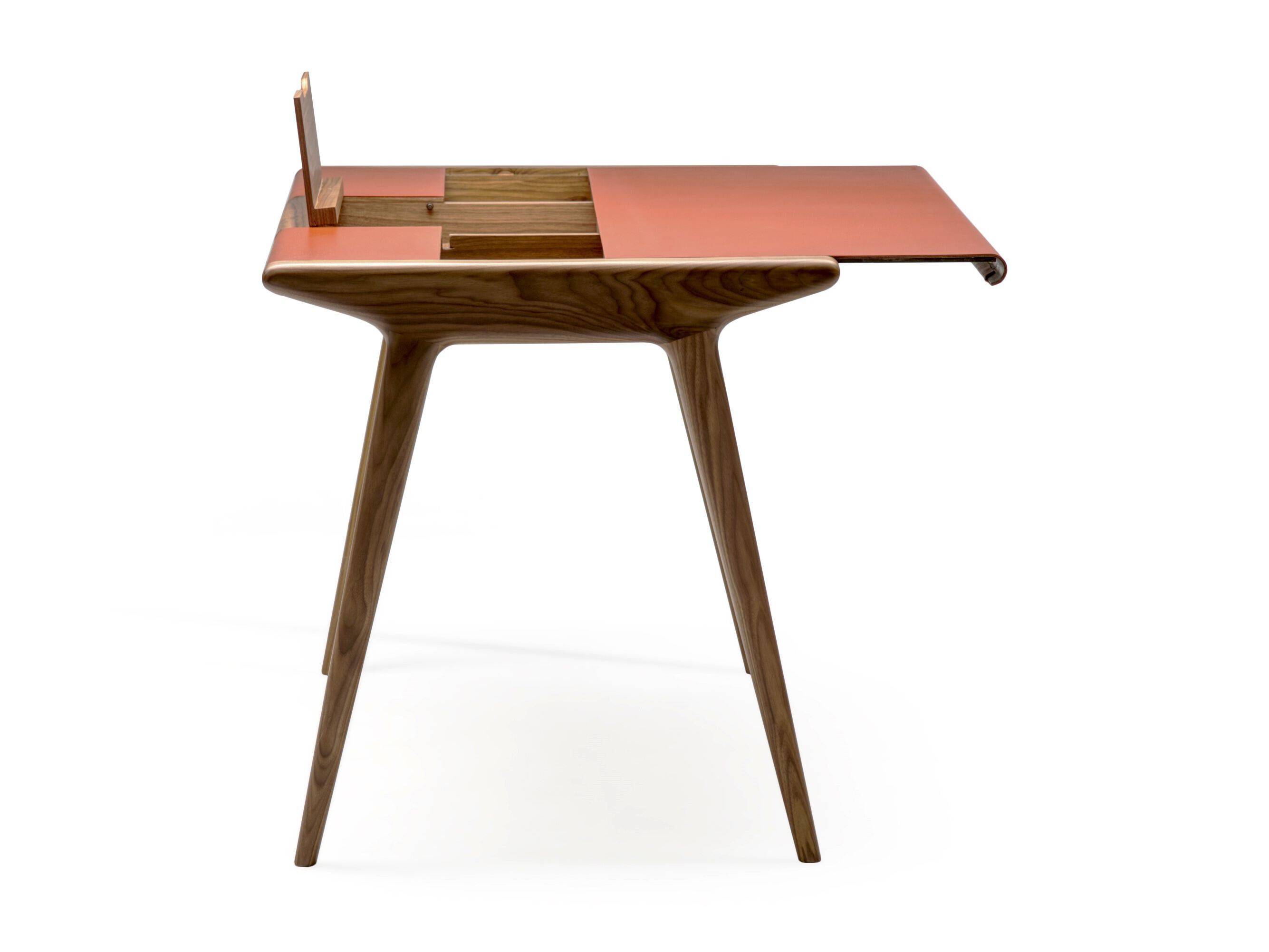 Стол из ореха Каналетто и кожи Amura SCRIBA ARCH-00067764 - Вид №3