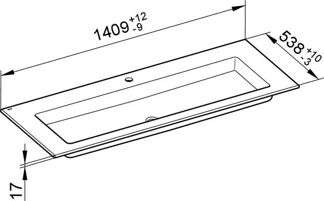 32160311401 Керамический умывальник KEUCO Royal 60 - Вид №2
