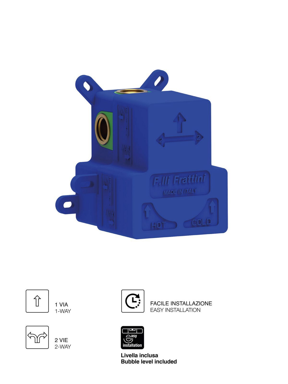 Встраиваемый корпус для смесителя для душа Rubinetterie Frattini 98011 ARCH-00032715 - Вид №1