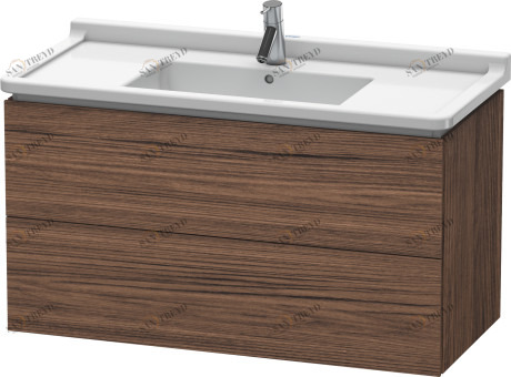 LC626602121 L-Cube Тумбочка подвесная Орех темный декор Duravit