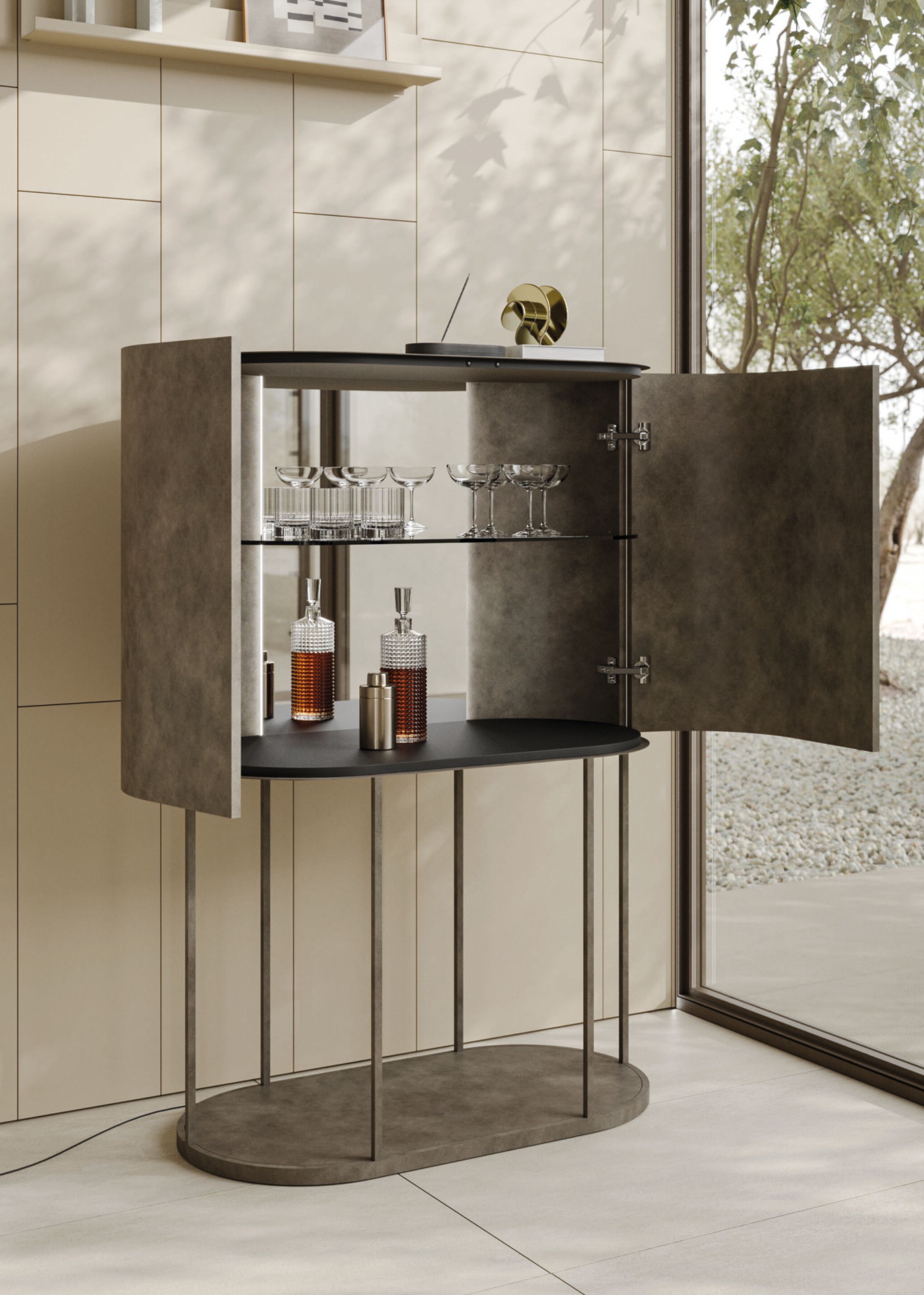 Барный шкаф со встроенным освещением Ronda Design Asteria ARCH-00040907 - Вид №2