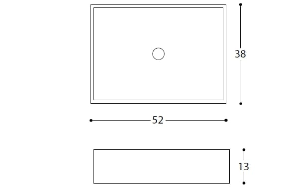 Прямоугольный умывальник из смолы Gaia Mobili Complements ARCH-00139608 - Вид №2